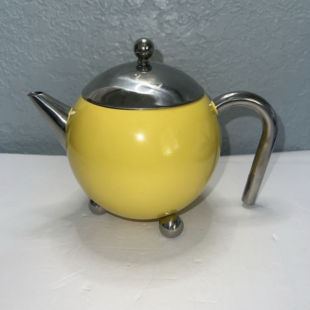 The Original Painted Ladies Teapot Yellow (No strainer) G & H Tea Services 1978